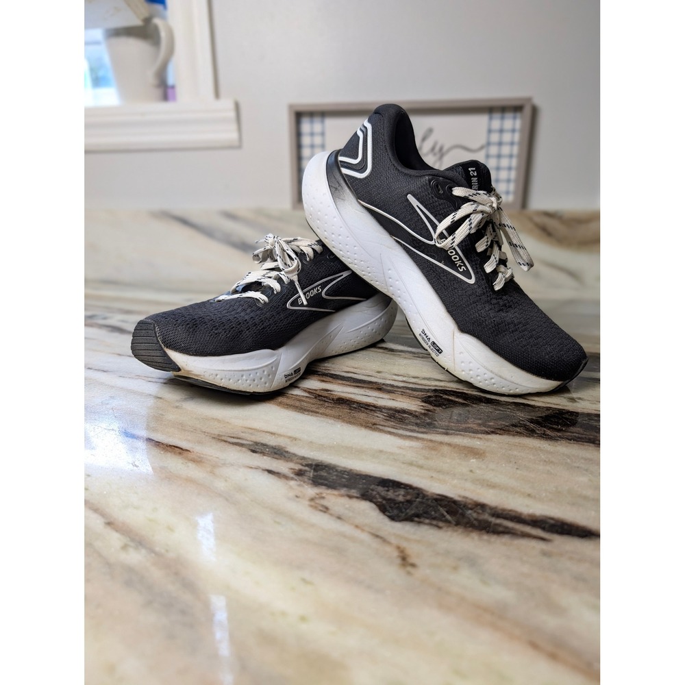 Brooks Glycerin 21 Womens 6.5 Running Shoes Black White 1204081B090 DNA LOFT v3